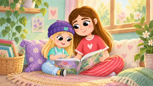 A child's reading corner: start with one book