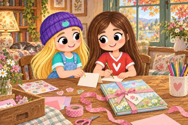 A message inside a child's book: personal, not pushy