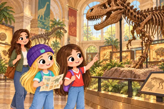 A child's first museum visit: keep the plan small